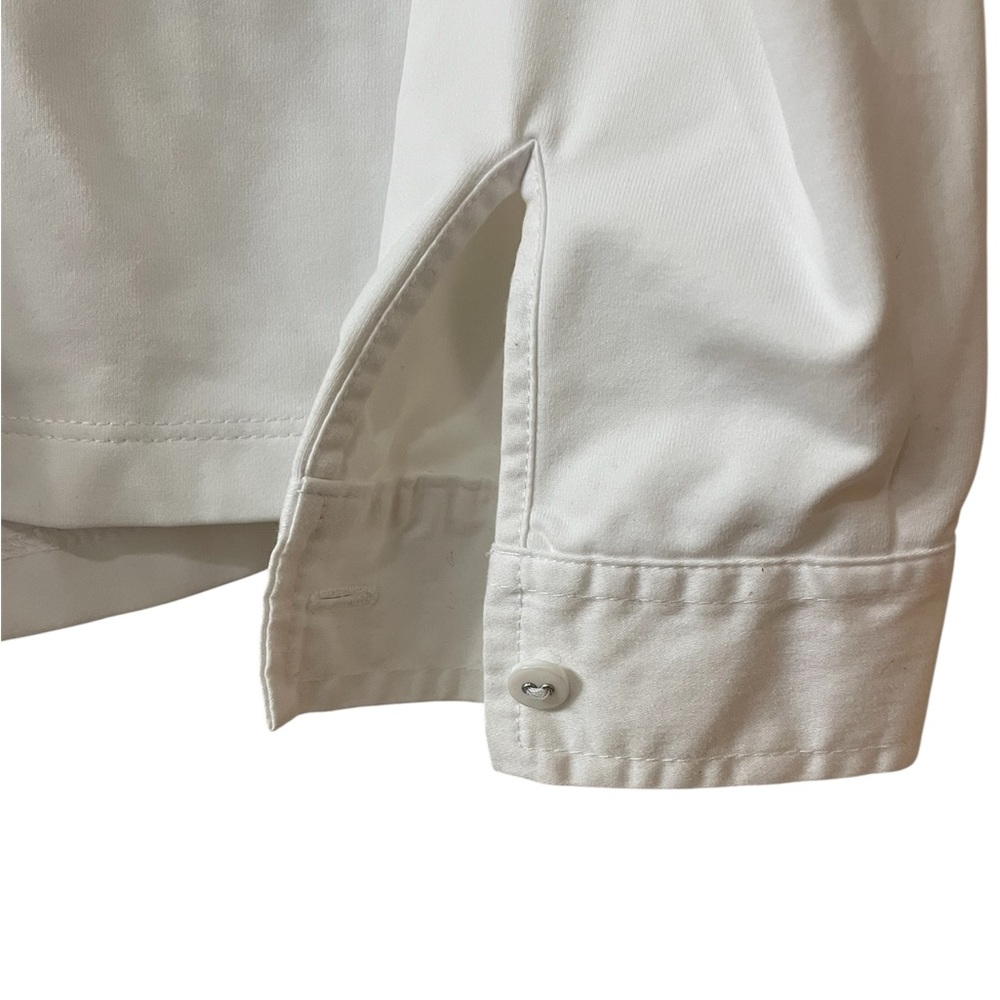J. McLaughlin White Button Down Fitted Stretch Co… - image 2